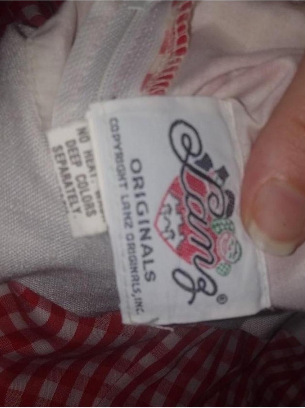 Lanz Originals Red and White Gingham Dress - Picture 3 of 9